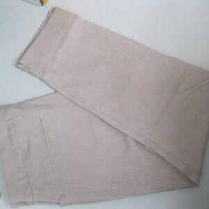 Hilary Radley Ladies' Pull-On Mid-Rise Tummy Control Ankle Pant, beige, L (1416)